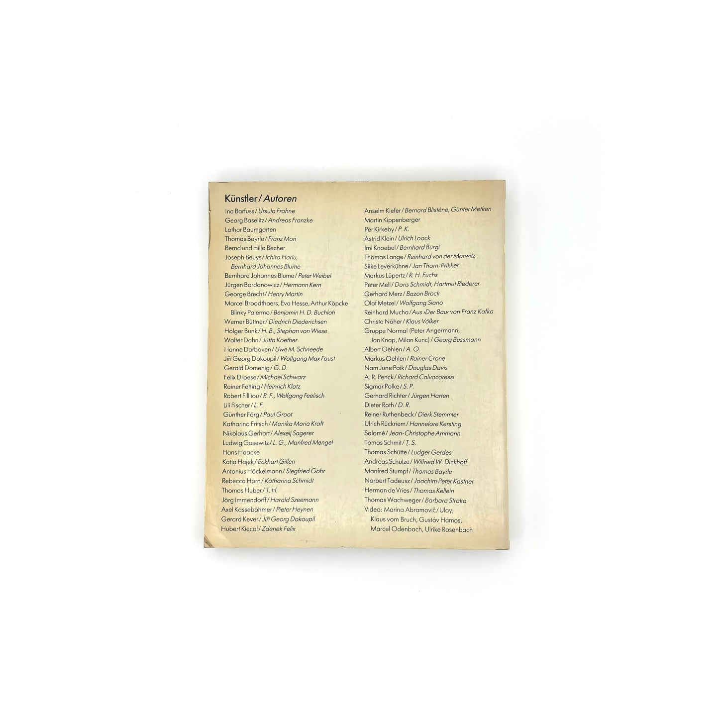 "Von Hier Aus" exhibition catalogue