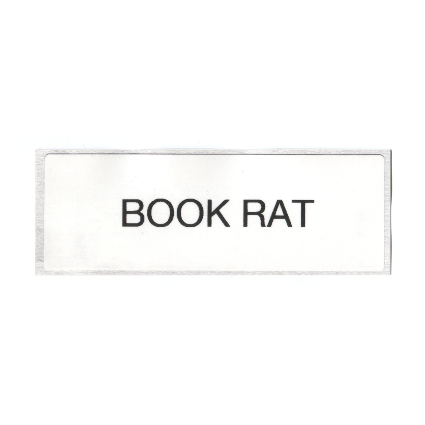 STICKER "BOOK RAT"