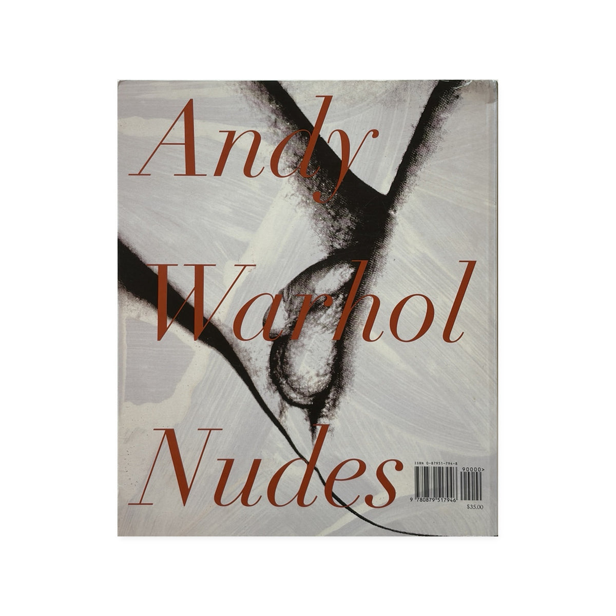 Back cover of Andy Warhol — Nudes, 1997 edition