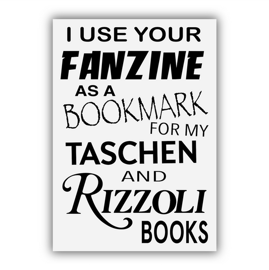 PRINT - YOUR FANZINE AS A BOOKMARK