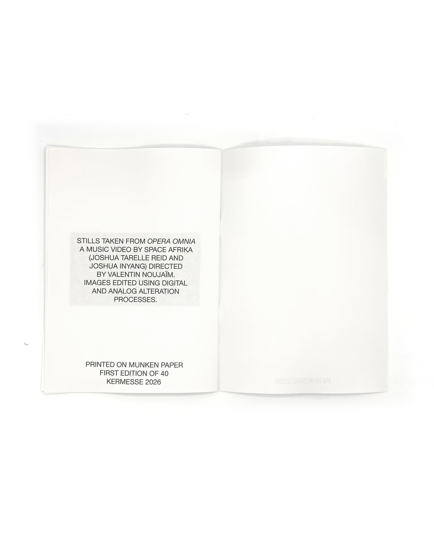 OPERA OMNIA - SPACE AFRIKA & VALENTIN NOUJAIM