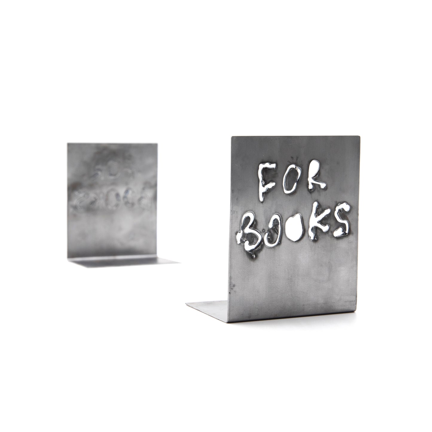 STEEL BOOKENDS