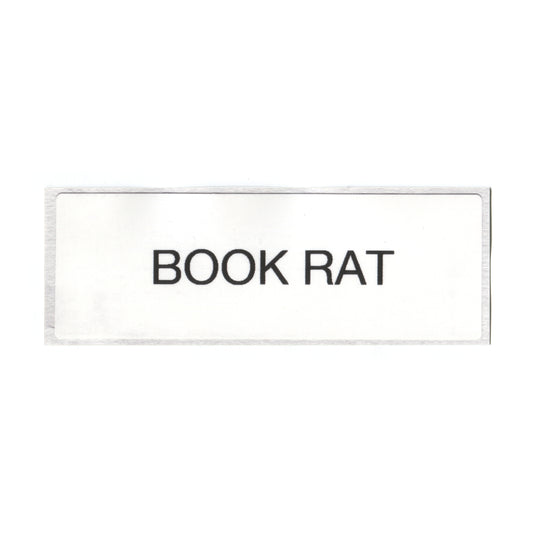 STICKER "BOOK RAT"