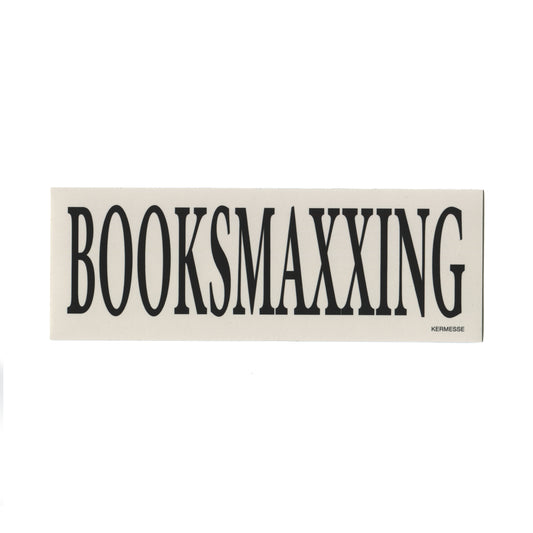 STICKER "BOOKSMAXXING"