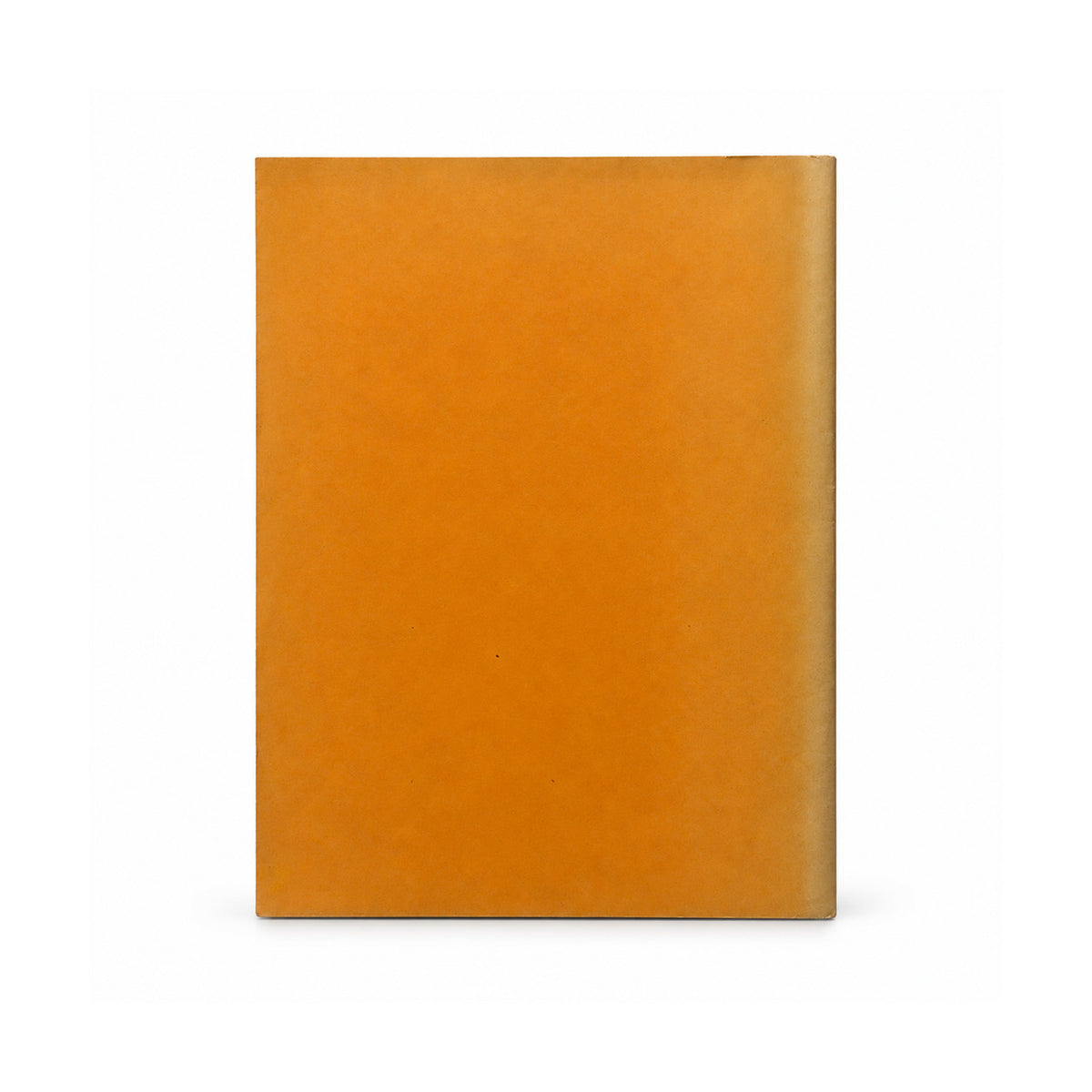 Plain orange back cover of Larry Clark: Kleine Bibliografie