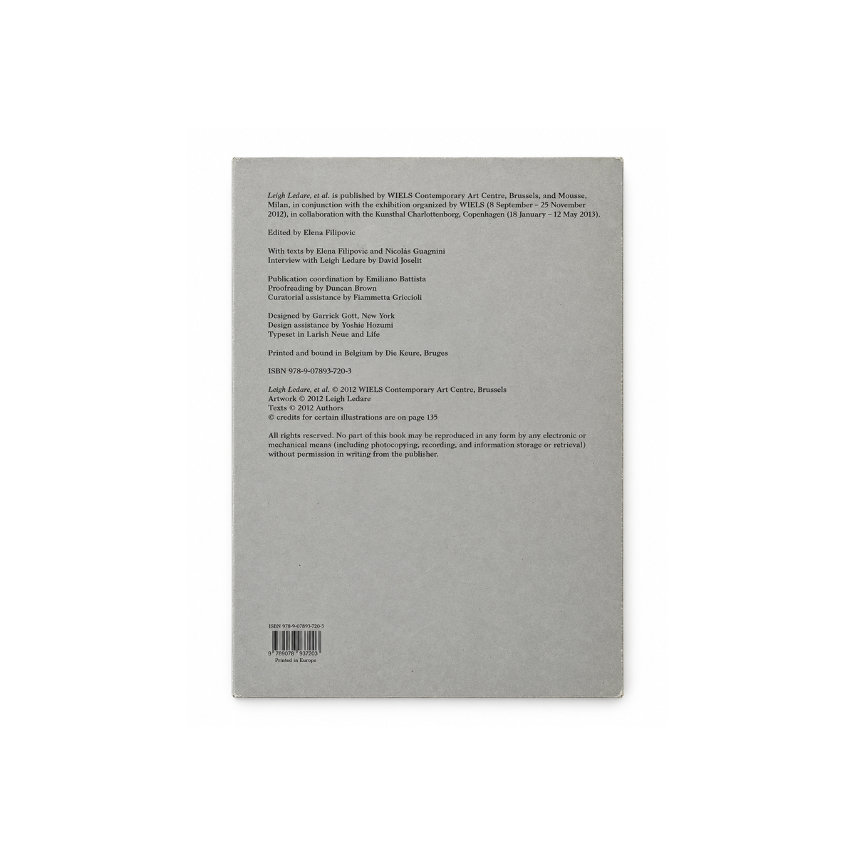 Leigh Ledare, et al. — back cover