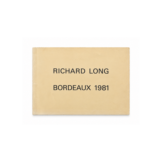 Richard Long — Bordeaux 1981 — front cover