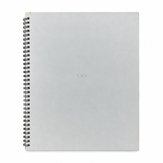 Madonna SEX 1992 aluminium spiral-bound front cover