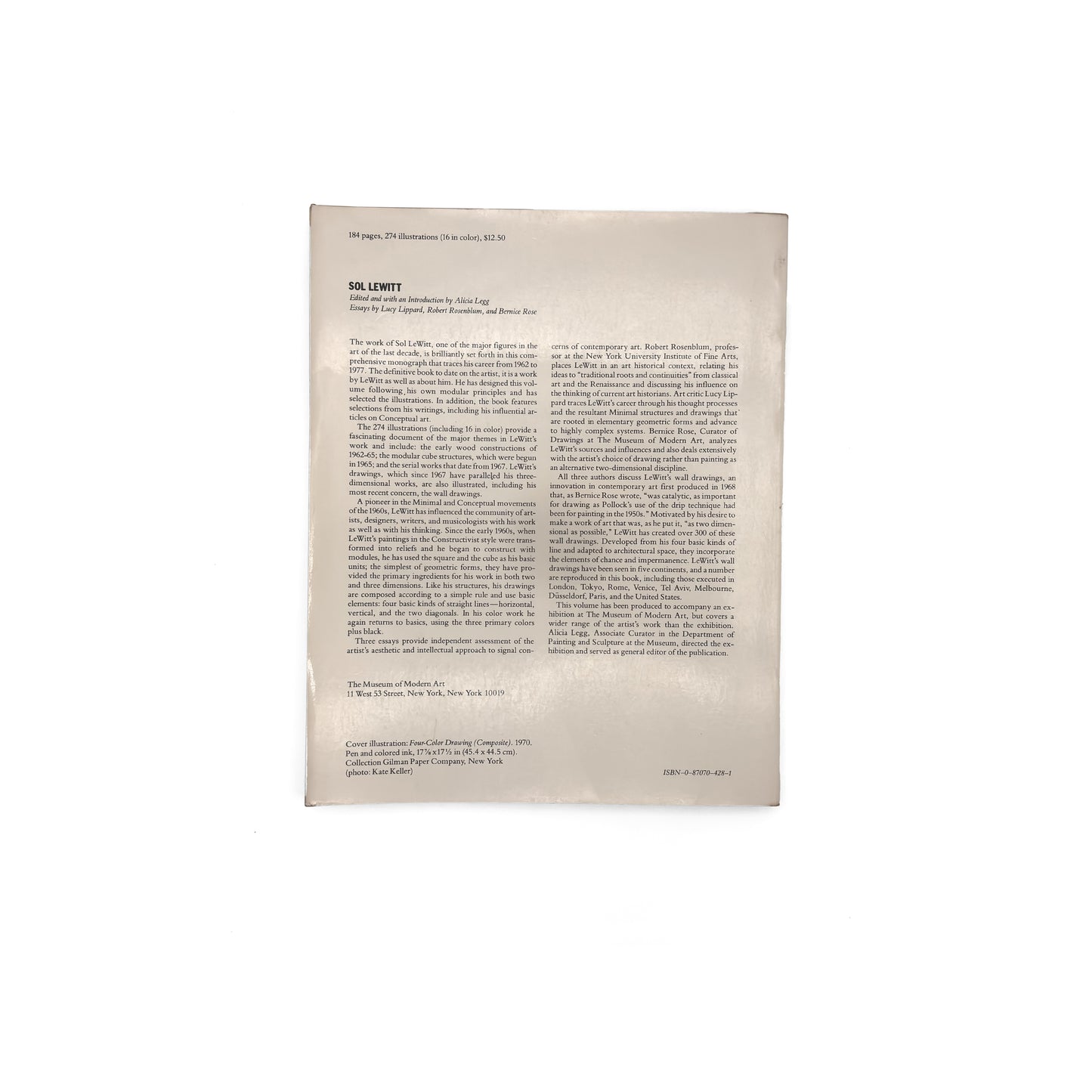 Sol LeWitt — MoMA exhibition catalogue (1978)