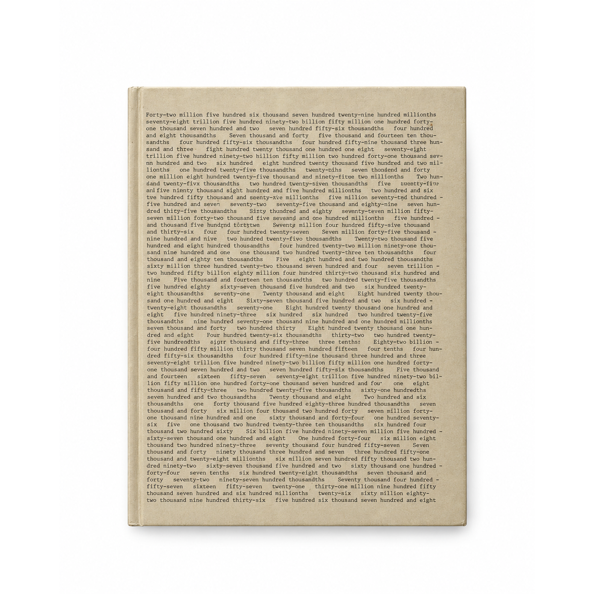 On Kawara — Whole and Parts, 1964–1995 (1996), front cover