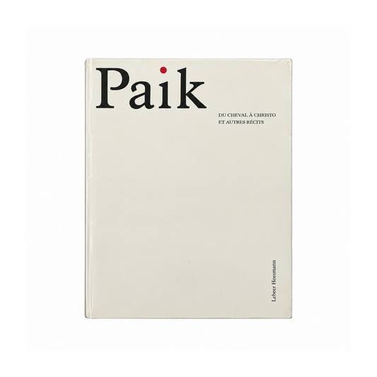 Nam June Paik — Du cheval à Christo et autres récits (1993), couverture avant