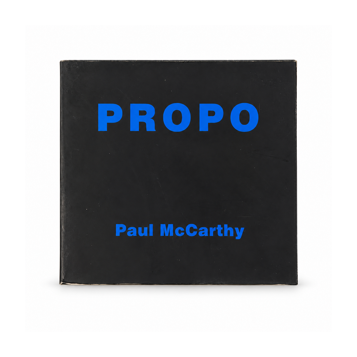 Paul McCarthy — PROPO (1999), couverture avant