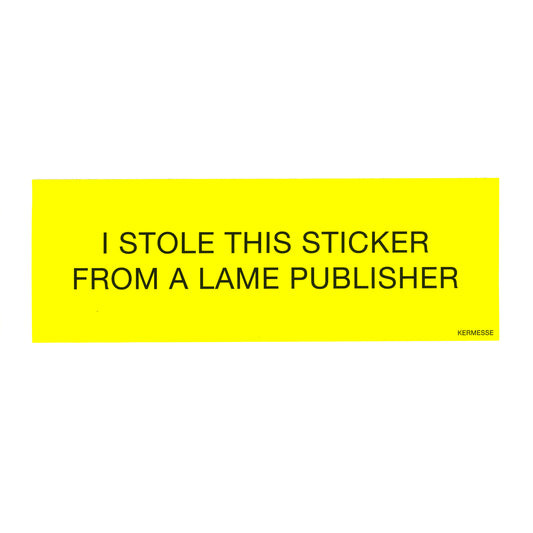 STICKER "STOLEN"