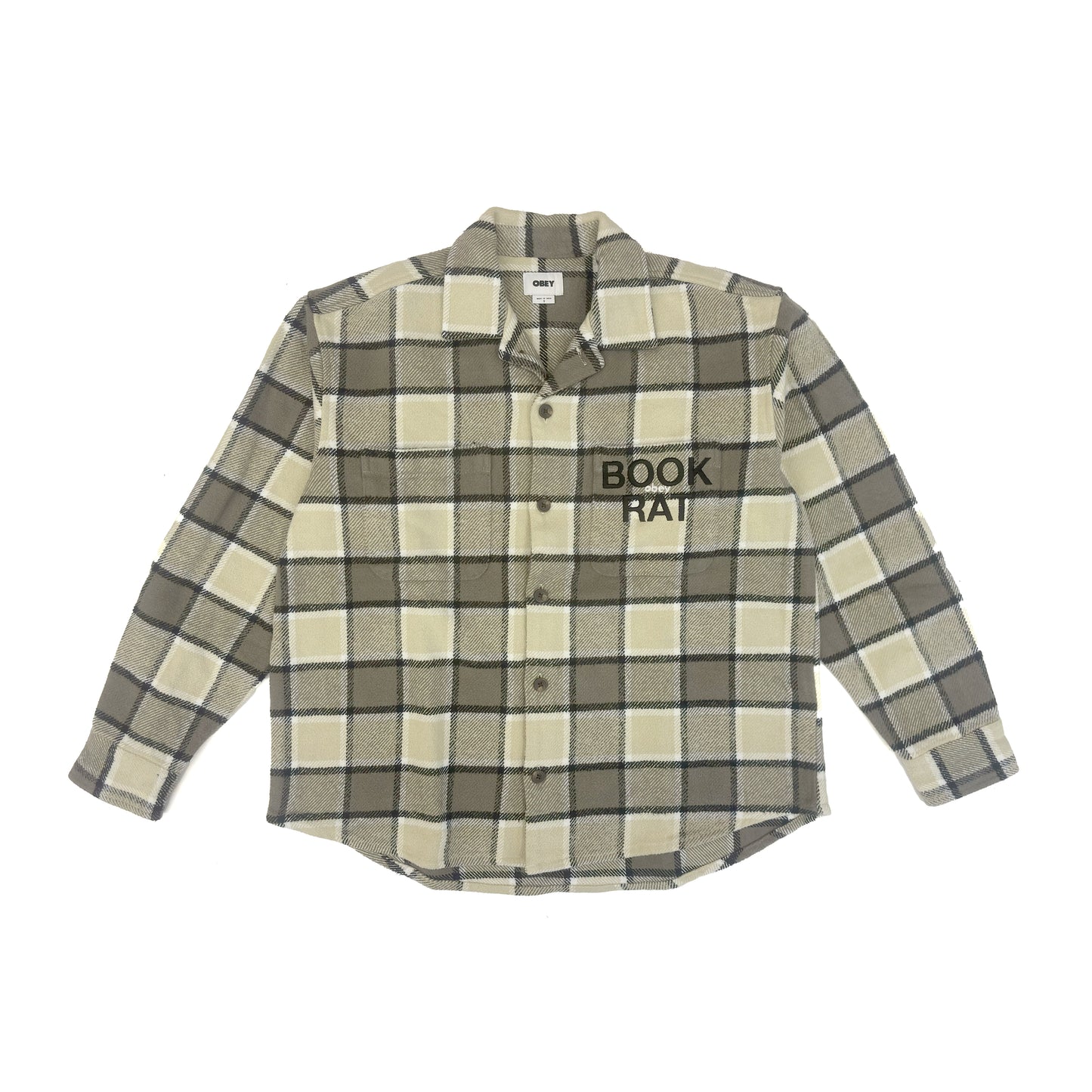 "BOOK RAT" FLANNEL SHIRT x OBEY