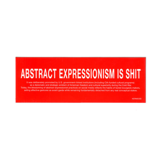 STICKER "ABSTRACT EXPRESSIONISM"